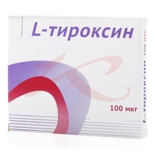L-тироксин таблетки 100мкг №50. Фото
