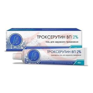 Троксерутин вп гель для наружного применения 2% 40г. Фото