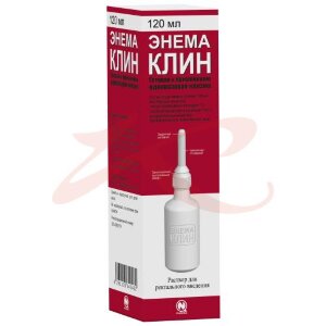 Энема клин раствор ректальный 120мл в комплекте с наконечником. Фото