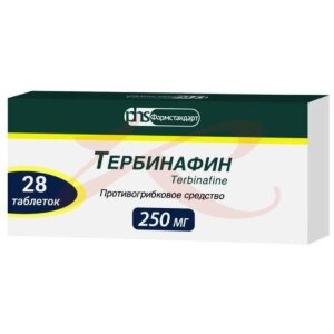 Тербинафин таблетки 250мг №28. Фото
