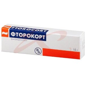 Изображение Фторокорт мазь для наружного применения 0,1% 15г Фторокорт мазь для наружного применения 0,1% 15г. Фото