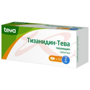 Тизанидин-тева таблетки 2мг №30. Фото