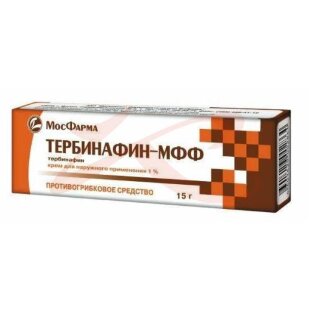 Тербинафин-мфф крем для наружного применения 1% 15г. Фото