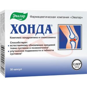 Изображение Эвалар хонда капсулы №30 хондроитин + глюкозамин бад Эвалар хонда капсулы №30 хондроитин + глюкозамин бад. Фото