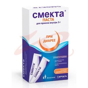 Изображение Смекта паста для приема внутрь 3г 10.27г №8 Смекта паста для приема внутрь 3г 10.27г №8. Фото