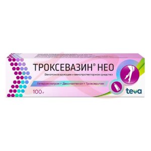 Троксевазин нео гель для наружного применения 100г. Фото