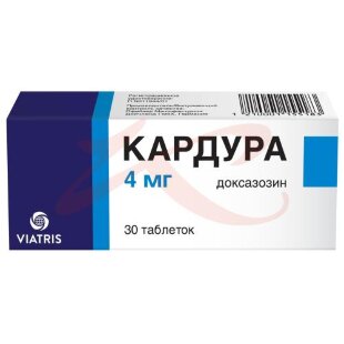 Кардура таблетки 4мг №30. Фото