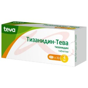Тизанидин-тева таблетки 4мг №30. Фото
