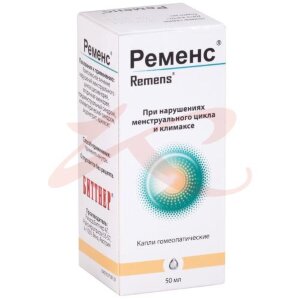Ременс капли гомеопатические 50мл. Фото