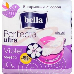 Белла перфекта ультра виолет прокладки гигиенические №10 силки драй део фреш. Фото