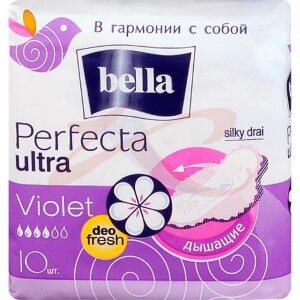 Белла перфекта ультра виолет прокладки гигиенические №10 силки драй део фреш. Фото