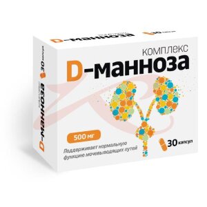 D-манноза комплекс таблетки 500мг 865мг №30. Фото