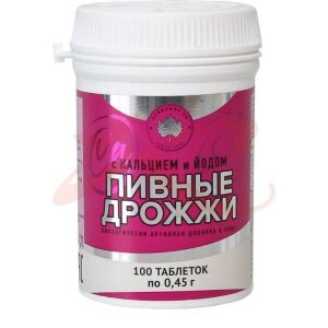 Эко-мон пивные дрожжи таблетки №100 с кальцием и йодом. Фото
