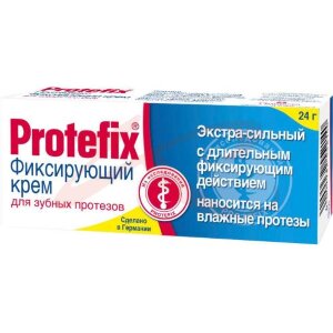 Протефикс крем для фиксации зубных протезов 20мл экстра сильный. Фото