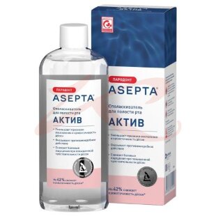 Асепта парадонт актив ополаскиватель для полости рта 250мл. Фото