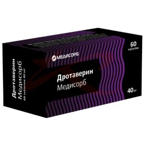 Дротаверин медисорб таблетки 40мг №60. Фото