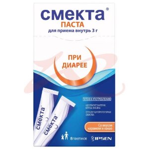 Смекта паста для приема внутрь 3г 10.27г №8 карамель + какао. Фото