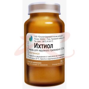 Ихтиол мазь для наружного применения 10% 25г. Фото