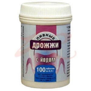 Изображение Эко-мон пивные дрожжи таблетки №100 с йодом Эко-мон пивные дрожжи таблетки №100 с йодом. Фото
