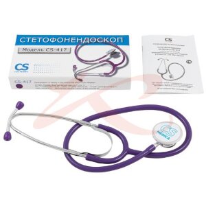 Сиэс медика стетофонендоскоп cs-417 фиолетовый. Фото