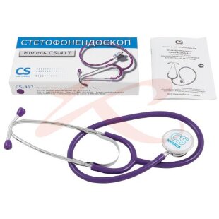 Сиэс медика стетофонендоскоп cs-417 фиолетовый. Фото