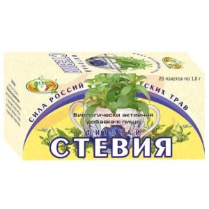 Сила российских трав фиточай 1г №20 стевия. Фото