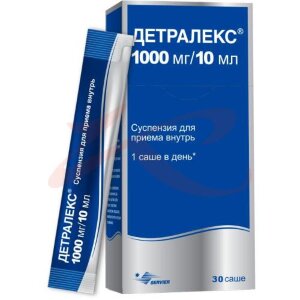 Детралекс суспензия для приема внутрь 1000мг/10мл 10мл №30. Фото