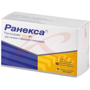 Ранекса таблетки покрытые пленочной оболочкой с пролонгированным высвобождением 500мг №60. Фото