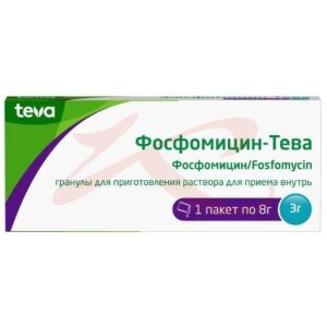 Фосфомицин-тева гранулы для приготовления раствора для приема внутрь 3г 8г №1. Фото