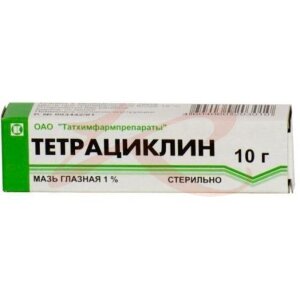 Тетрациклин мазь глазная 1% 10г. Фото
