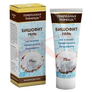 Природная помощь бишофит гель-бальзам для тела 75мл. Фото