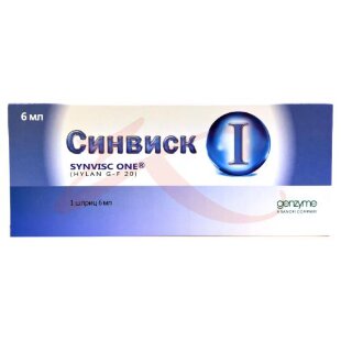 Синвиск протез синовиальной жидкости 6мл. №1 шприц. Фото