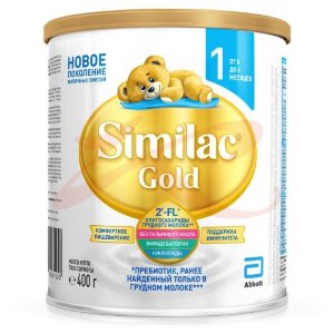 Симилак голд 1 смесь сухая 400г д/детей 0-6мес. Фото