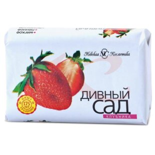 Невская косметика дивный сад мыло 90г клубника. Фото