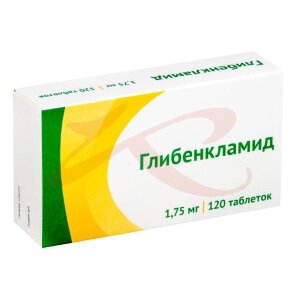 Глибенкламид таблетки 1.75мг №120. Фото