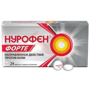 Нурофен форте таблетки покрытые оболочкой 400мг №24. Фото