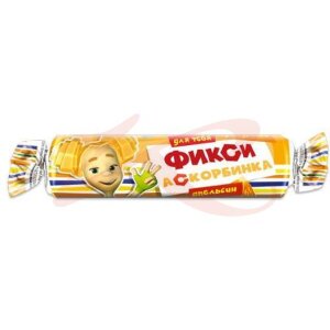Аскорбинка фиксики таблетки жевательные 3.0г №10 для тебя вкус апельсина. Фото