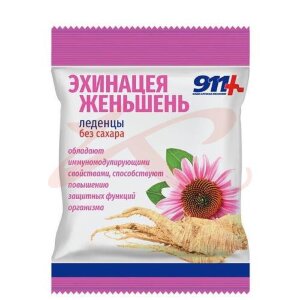 Изображение 911 ваша служба спасения леденцы без сахара 50г эхинацея/женьшень/вит. с 911 ваша служба спасения леденцы без сахара 50г эхинацея/женьшень/вит. с. Фото