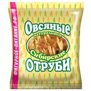 Сибирские отруби овсяные 200г натуральные. Фото