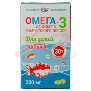 Изображение Салмоника омега-3 капсулы 300мг 125мг №84 из дикого камчатского лосося д/детей 3 + малина Салмоника омега-3 капсулы 300мг 125мг №84 из дикого камчатского лосося д/детей 3 + малина. Фото