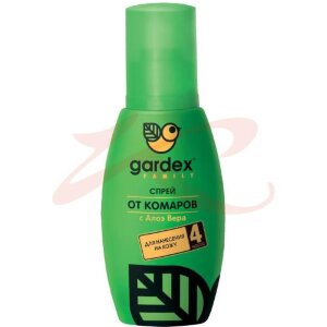 Гардекс фэмили спрей 100мл от комаров алоэ вера. Фото
