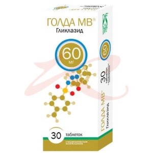 Голда таблетки с модифицированным высвобождением 60мг №30. Фото