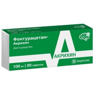 Фонтурацетам-акрихин таблетки 100мг №30. Фото
