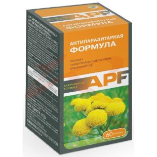 Apf антипаразитарная формула капсулы 400мг №60. Фото