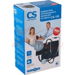 Сиэс медика тонометр cs 106 механич. + фонендоскоп. Фото