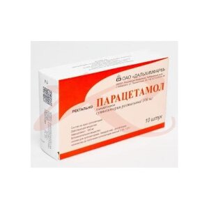 Парацетамол суппозитории ректальные 100мг №10. Фото