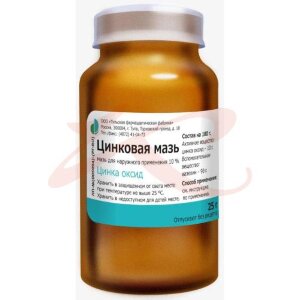Цинковая  мазь для наружного применения 10% 25г. Фото