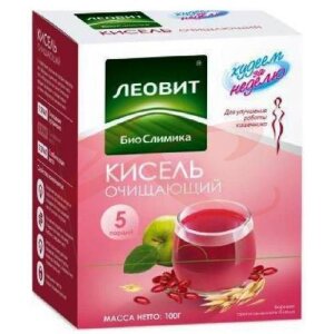 Изображение Леовит худеем за неделю кисель 20г №5 очищающий Леовит худеем за неделю кисель 20г №5 очищающий. Фото