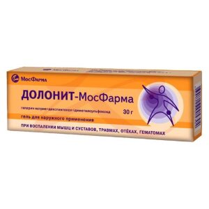 Долонит-мосфарма гель для наружного применения 30г. Фото