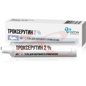 Троксерутин гель для наружного применения 2% 40г. Фото